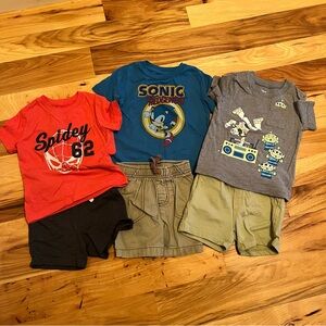 Kids Graphic T-Shirts and Shorts Bundle